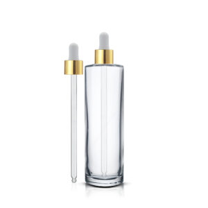 100 ml Şeffaf Silindir Omuzlu Şişe